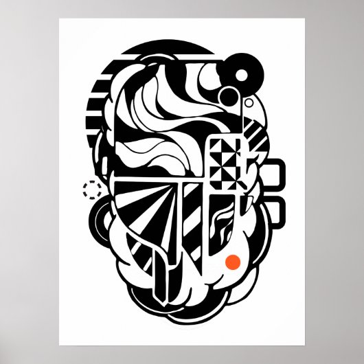 内部宇宙プリント ポスター (正面)