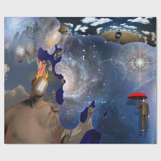 内部宇宙 ラッピングペーパー (フラット)