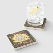 内部強度の反射 ストーンコースター (横)