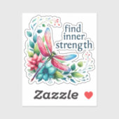 内部強度の検索 – 芸術的 Dragonfly シール (シート)