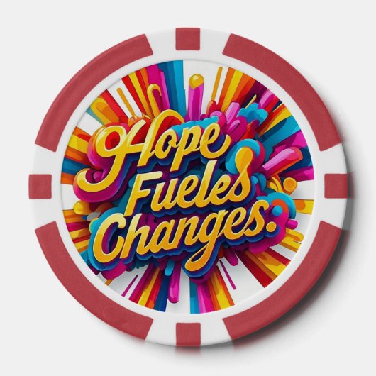 「内部強度を解き放つ」 ポーカーチップ (正面)