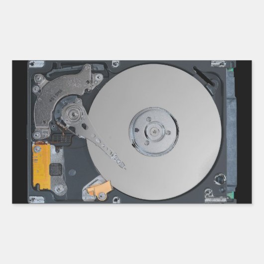 内部懸命ドライブ 長方形シール (正面)