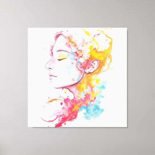 内部放射 キャンバスプリント (正面)