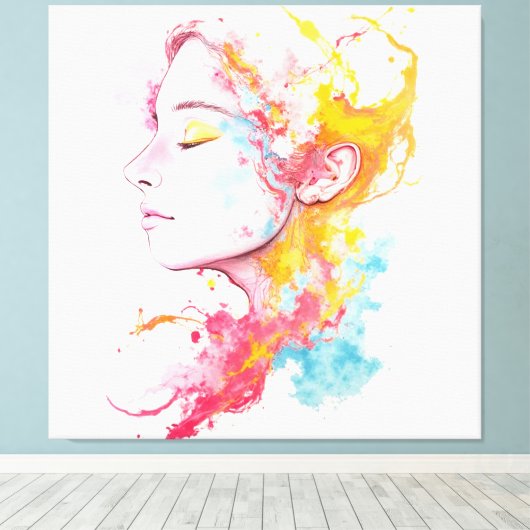 内部放射 キャンバスプリント (インサイチュ (ウッドフロア))