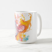 内部放射 コーヒーマグカップ (正面右)