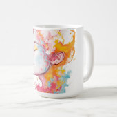 内部放射 コーヒーマグカップ (正面右)