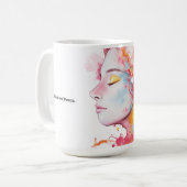 内部放射 コーヒーマグカップ (正面左)