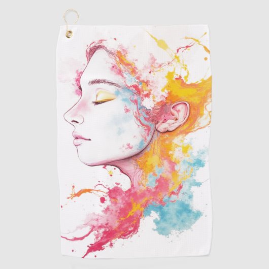 内部放射 ゴルフタオル (正面)