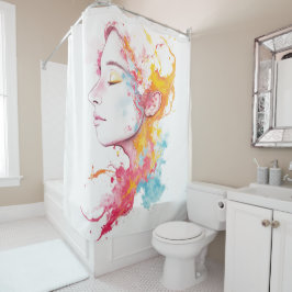 内部放射 シャワーカーテン