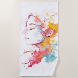 内部放射 ビーチタオル