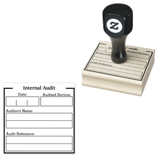 内部監査スタンプ ラバースタンプ (押印)