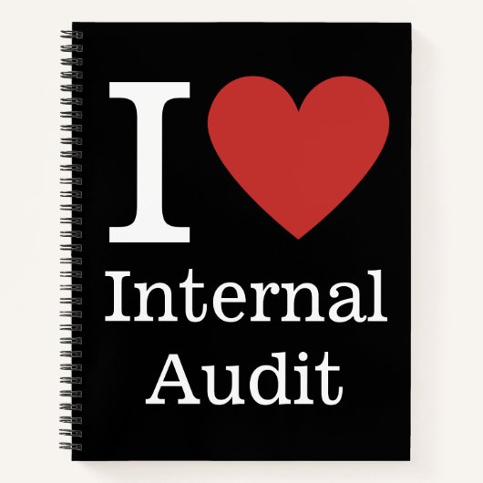 内部監査❤️ノートが大好き ノートブック (正面)