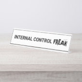 内部統制の監査人贈与監査おもしろい人 デスクネームプレート (正面)