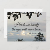 内部美しいに関する引用文 ポストカード (正面/裏面)