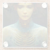 内部表示ファンタジーSci-Fi ガラスコースター (裏面)