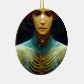 内部表示ファンタジーSci-Fi セラミックオーナメント (右)