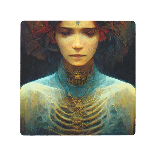 内部表示ファンタジーSci-Fi メタルプリント (正面)