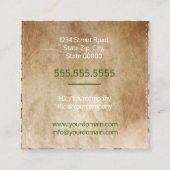 内部設計 スクエア名刺 (裏面)