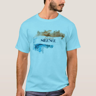 内部静寂 – 抽象芸術穏やかな水の色のデザイン Tシャツ