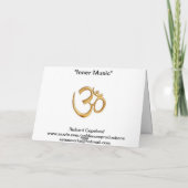 "内部音楽" Rumiの挨拶状 カード (裏面)