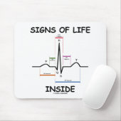 内部(ECG/EKGの心拍)生命体の痕跡 マウスパッド (マウス)