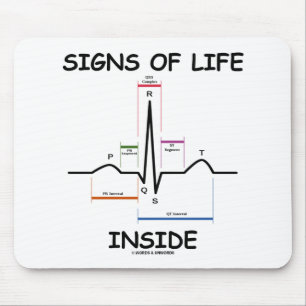 内部(ECG/EKGの心拍)生命体の痕跡 マウスパッド
