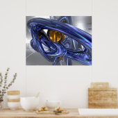 内部Bliss抽象芸術ポスター ポスター (キッチン)