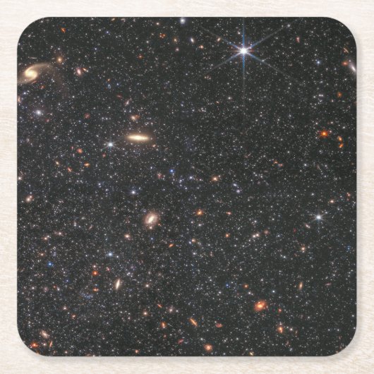 内部WLMドワーフ銀河系 | NIRCam | JWST スクエアペーパーコースター (正面)