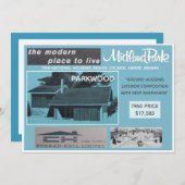 内陸公園の家モデル収集できるカード 招待状 (正面/裏面)