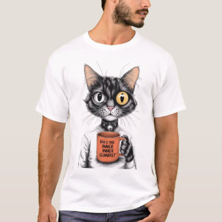 内面の気候は？猫好きTシャツ Tシャツ