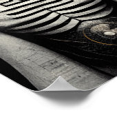 内面迷路シュールサイエンスフィクションアートポスター ポスター (角)