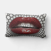 円から成っている口 ランバークッション (裏面)