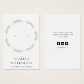 円かわいらしリース枠イヤリングジュエリー表示 (正面&裏面)