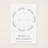 円かわいらしリース枠イヤリングジュエリー表示 (正面)