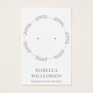 円かわいらしリース枠イヤリングジュエリー表示