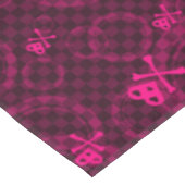 円が付いているEmoピンクのパターン テーブルクロス (アングル)