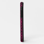 円が付いているEmoピンクのパターン Case-Mate iPhoneケース (裏面/左)