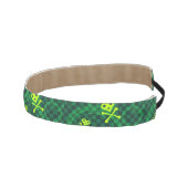 円が付いているEmo緑のパターン アスレチックヘッドバンド (右)