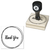 円が鳴感謝している。 ラバースタンプ (押印)