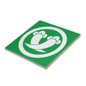 円で交差するクローブ タイル (側面)