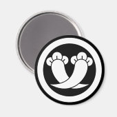 円で交差するクローブ マグネット (正面/裏面)