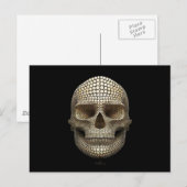 円で作られたスカル ポストカード (正面/裏面)