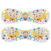 円とカラフル幸せな絵文字 ソフトボール (パネル)