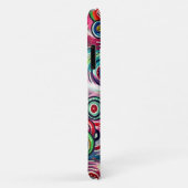 円とカラフル渦巻きオリジナル抽象芸術アート Case-Mate iPhoneケース (裏面/右)