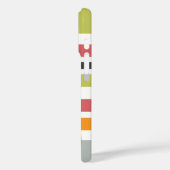 円とストライプはっきりしたモダン Case-Mate iPhoneケース (裏面 / 左)