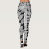 円とダイヤモンドのツイストパターン レギンス (裏面)