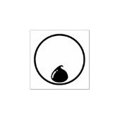 円とチョコレートチップ ラバースタンプ (インプリント)