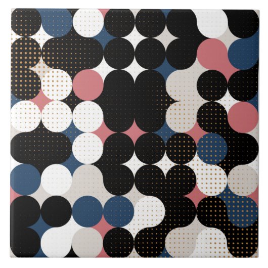 円とドット タイル (正面)