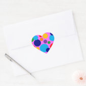 円とドット ハートシール (封筒)