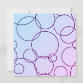 円とバブルの結婚式招待状 招待状 (裏面)